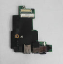 dell latitude e5410 usb / rj-45 ports io circuit board with power button
