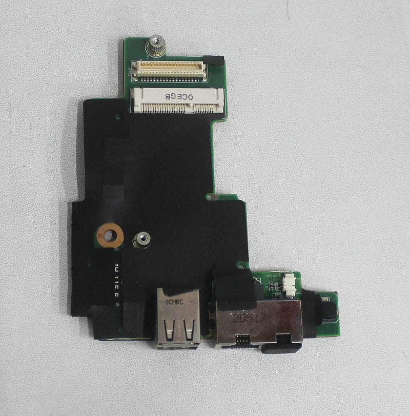 dell latitude e5410 usb / rj-45 ports io circuit board with power button