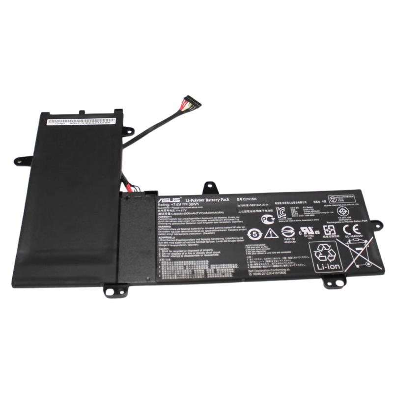 0B200-01240200 Battery 7.6V 38Wh 4.84Ah Lg Poly C21N1414Compatible With Asus