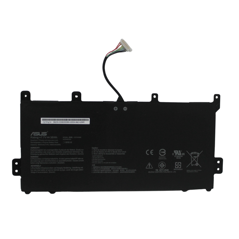 0B200-03060100 Battery 7.7V 38Wh Atl Poly Chromebook C523Na-Ih24T Compatible With ASUS