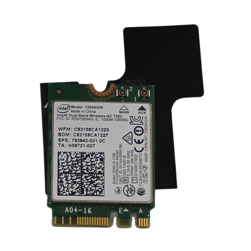 Dell Inspiron 15-7000-7548 Wifi Wireless Bluetooth Card 7265Ngw Refurbished 0XXY3M