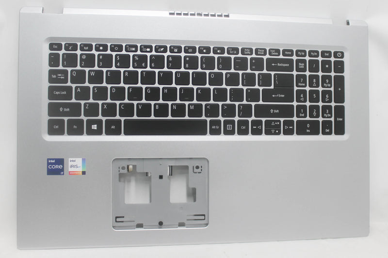 6B.A5GN2.001 Palmrest Top Cover W/Kb Us-Int Bl Silver Aspire 5 A517-52-70K8 Compatible with ACER