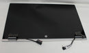 l20822-001 hp lcd 15.6 touchscreen complete assy hu fhd bv led wfhdc ir dbts natural silver pavilion x360 15-cr0091ms "grade a"