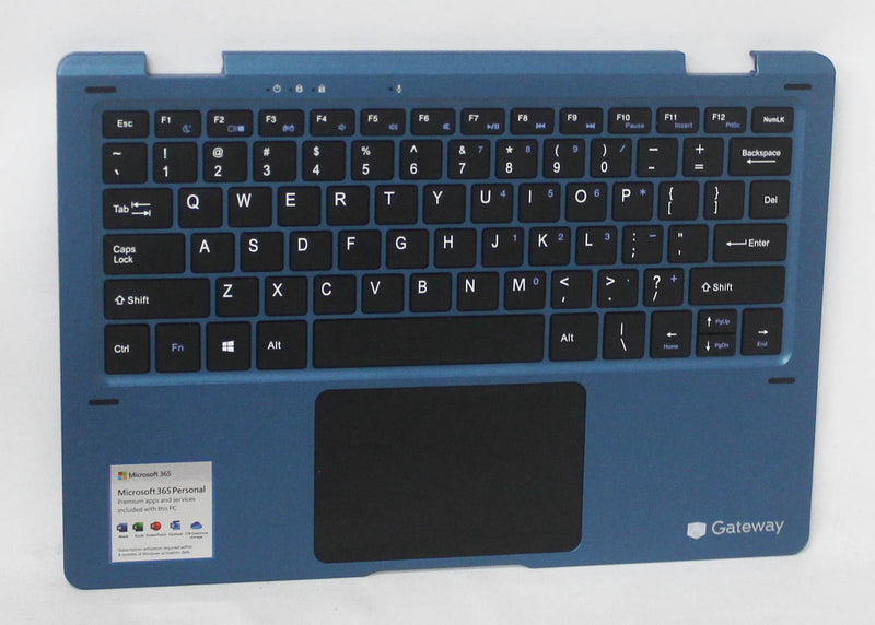 1168-y116-wj-b-palmrest-top-cover-w-kb-us-blue-gwtc116-2bl-grade-b-compatible-with-gateway