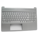 HP PALMREST TOP COVER SILVER W/KB US 15T-DY 15-EF 15-DY 15-DW SERIES GRADE B