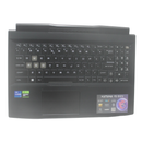 307-585c251-m77 msi palmrest top cover w/kb us bl katana 15 b12vfk-814us "grade a"