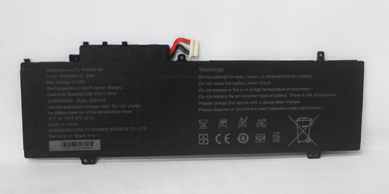 utl-509068-3s-b-gateway-battery-11-4v-4500mah-51-3wh-gwtn141-10bkgrade-b