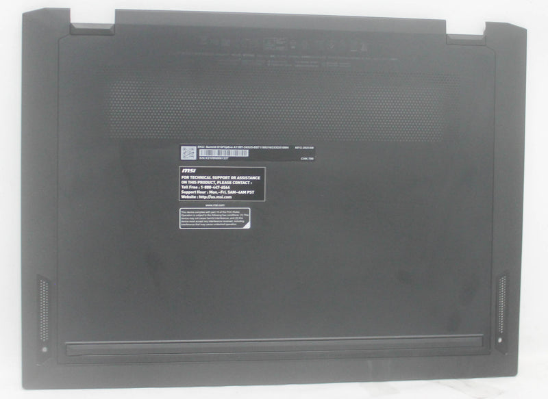 307-3p1d211-se0-bottom-base-cover-black-summit-e13-flip-evo-a11mt-243us-compatible-with-msi