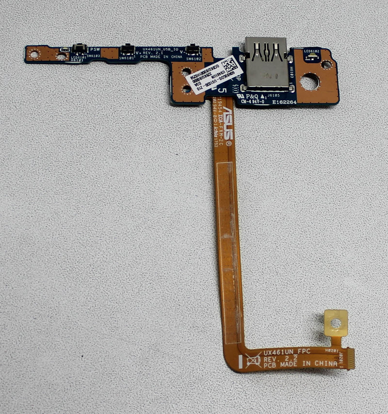 60nb0gd0-us1030-asus-usb-board-w-cableux461ua-1a-zenbook-ux461u-grade-a
