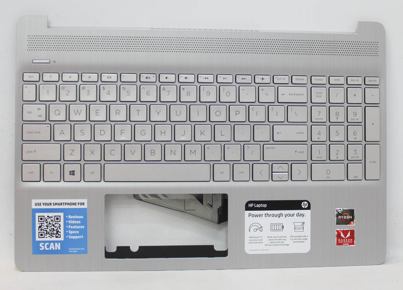 m17184-001-palmrest-top-cover-silver-with-keyboard-us-nsv-no-fp-reader-15-ef0023dx-compatible-with-hp