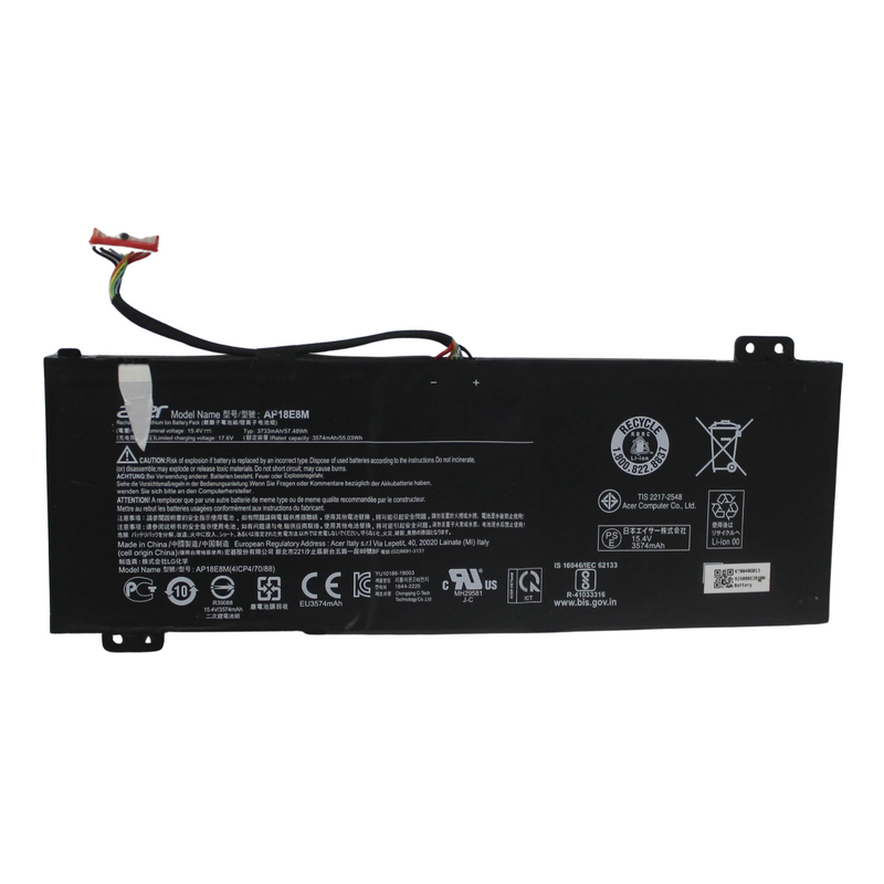 ACER BATTERY 57WH 3574MAH 4S1P 65W NITRO 5 AN515-43-R0YM