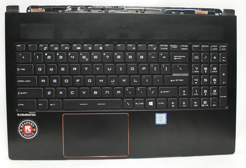 3076k1c213-b-msi-palmrest-top-cover-w-kb-backlight-touchpad-gs63vr-"grade-b"