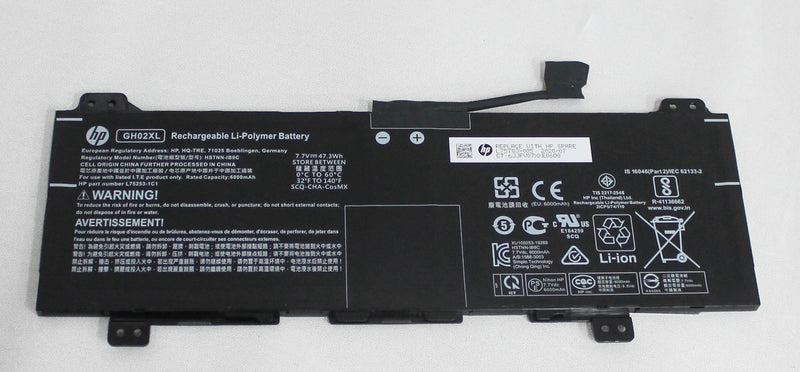 N93346-001 Battery 7.7V 47.3Wh 2C Chromebook 14A-Nf0203Ds Compatible With HP