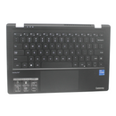 GATEWAY PALMREST TOP COVER W/KB US FINGERPRINT READER BLACK GWTC51427-BK