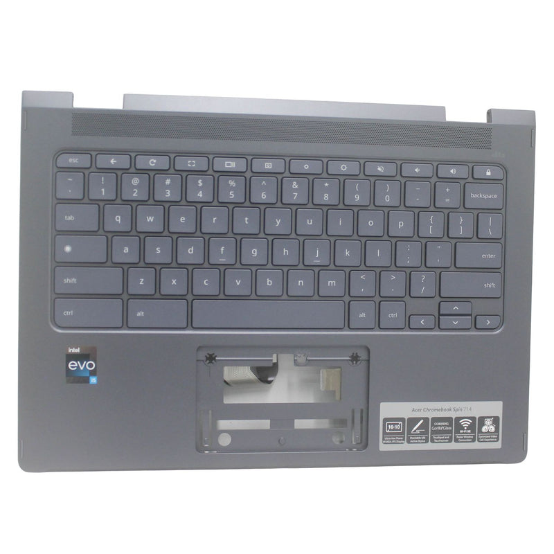 ACER PALMREST TOP COVER BLUE W/KB US CHROMEBOOK SPIN 714 CP714-1WN-53M9