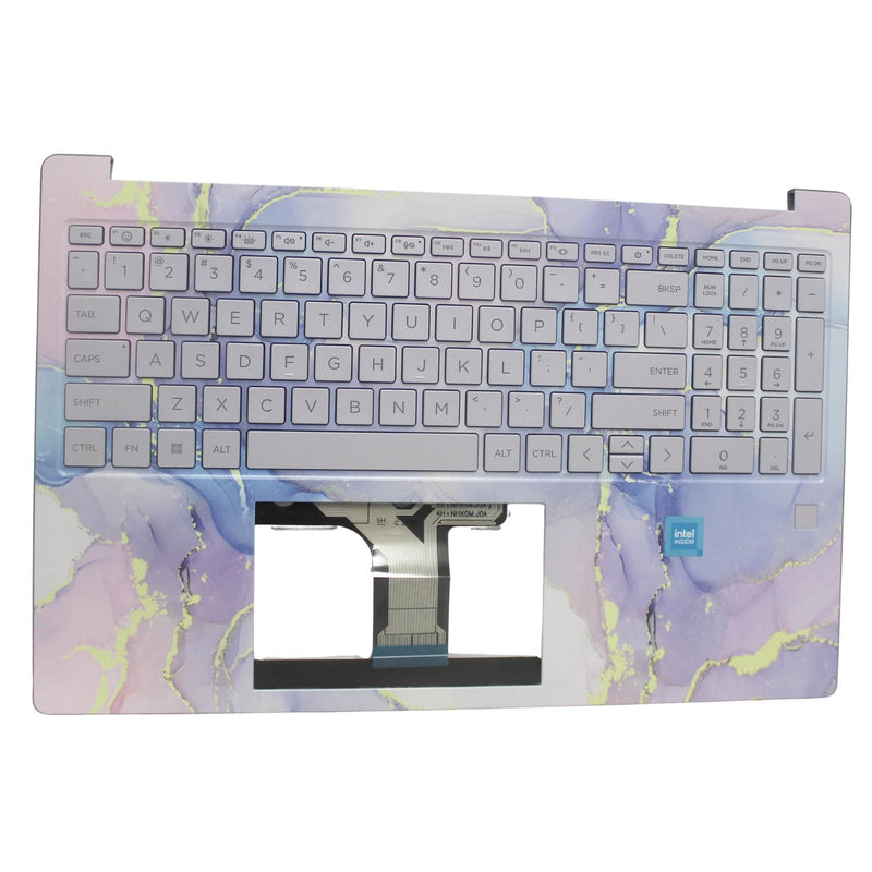 HP PALMREST TOP COVER WLD W/KB US BL FP 15-FD0629DS