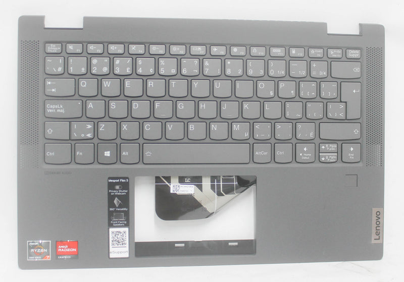 5cb1c48267-palmrest-top-cover-w-kb-canadian-french-english-grey-bl-flex-5-14alc05-type-82hu-compatible-with-lenovo