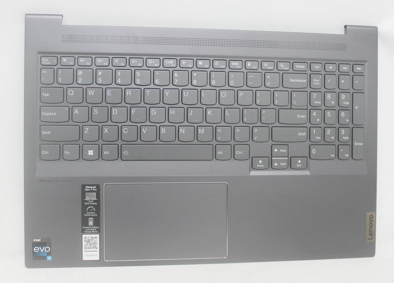 LENOVO PALMREST Upper Case With Keyboard H GY Slim 7 16IAH7 (82VB)