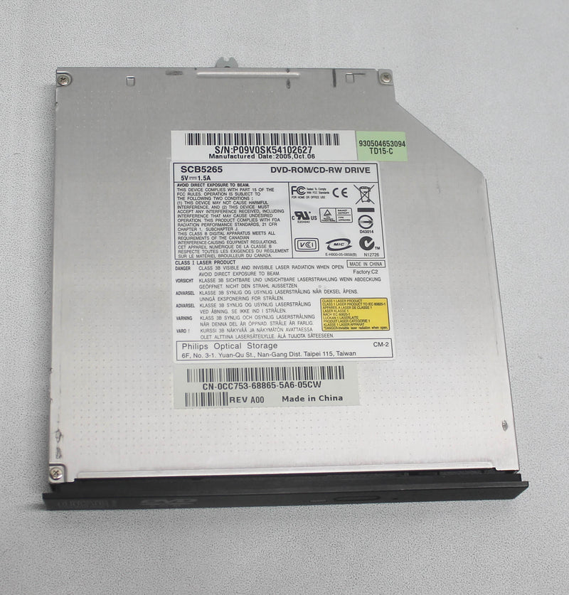 0CC753 Inspiron 630M Cd-Rw/Dvd Drive Ide 12.7Mm Compatible With DELL
