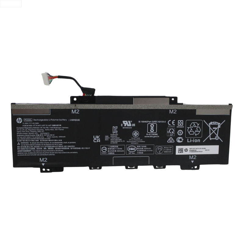 m24648-009-hp-battery-3c-43wh-3-75ah-li-pc03043xl-pl-pavilion-x360-14-ek2055cl-grade-a