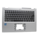 ACER PALMREST TOP COVER W/KB US SILVER 3 SPIN 14 A3SP14-31PT-32M6 GRADE B