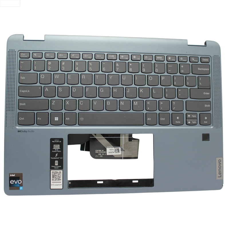 LENOVO PALMREST TOP COVER W/KB US ENG BL FLEX 7 14IRU8 TYPE 82Y2 GRADE B