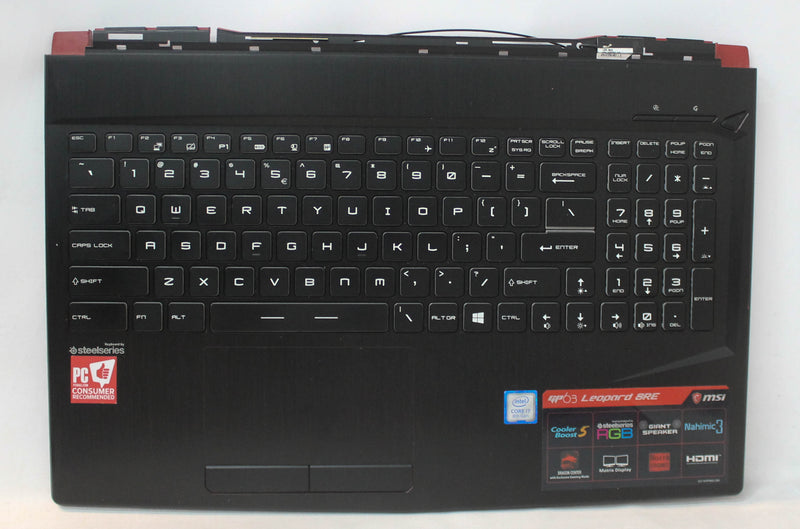 307-6P6C511-TA2 Palmrest Top Cover W/Keyboard Bl Gp63 Leopard 8R3-077Us Compatible With MSI
