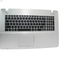 90Nb08E5-R31Us0 Asus Palmrest Top Cover W/Keyboard Us-English Module/As And Touchpad Silver X751Lx-3C X751Lx Grade A
