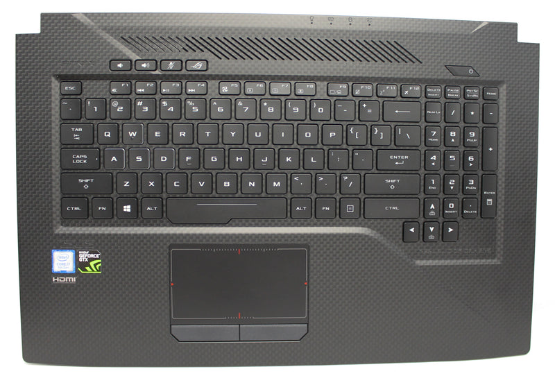 90nr00e1-r31us0-palmrest-top-cover-with-keyboard-us-english-module-as-gl703gs-1a-rog-strix-17-gl703gs-ds74-compatible-with-asus