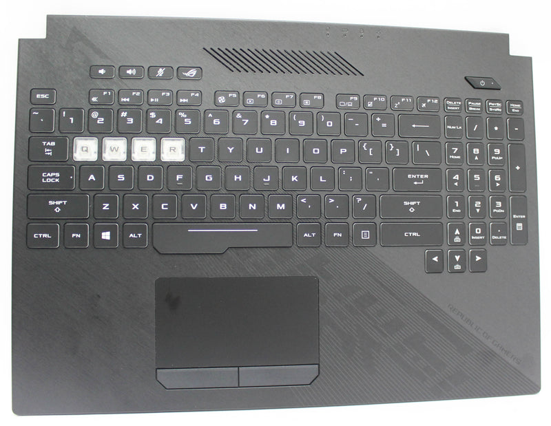 ASUS PALMREST TOP COVER W/RGB BL KB US STRIX HERO II GL504GM GL504GV