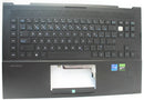 n16779-db1-b hp palmrest top cover h55 w/kb sdb bl4zone en/frcan grade b
