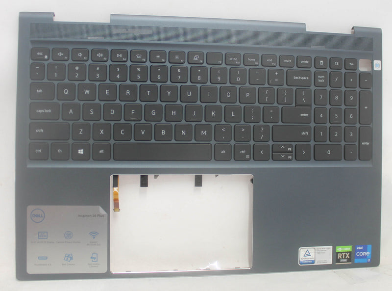 yrkjm-b-palmrest-top-cover-assy-w-keyboard-us-bl-inspiron-16-7610-grade-b-compatible-with-dell