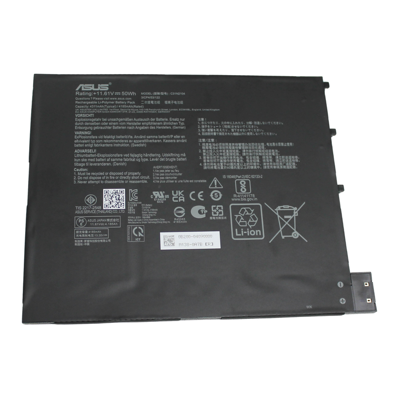 C31N2104-ASUS BATTERY 11.61V 50WH T3300KA VIVOBOOK 13 SLATE OLED T3300K"GRADE A"