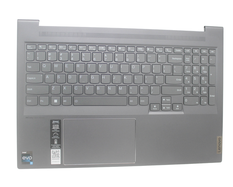 LENOVO PALMREST Upper Case With Keyboard H GY Slim 7 16IAH7 (82VB)