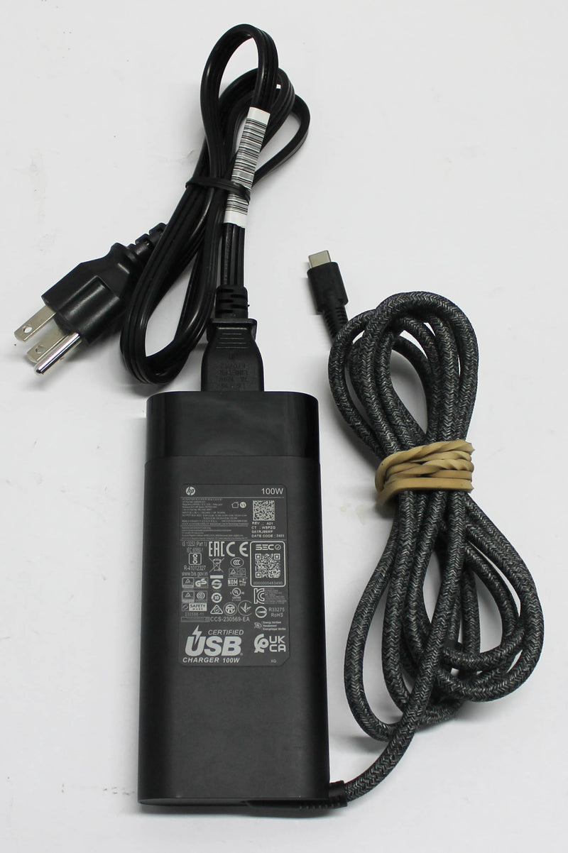 HP AC ADAPTER 100W USB-C PD NPFC 3P ENVY 17-CW1003CA GRADE B