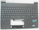 p23217-001-b-hp-palmrest-top-cover-mcs-25c1-with-keyboard-msg-us-victus-by-hp-15-fa2082wm-grade-b