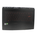 3076r1c213hg msi palmrest top cover w/keyboard us bl gf63 8rc 8rd ms-16r1 "grade a"