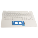 3AEX8TCJN60 ASUS PALMREST TOP COVER WITH US KEYBOARD W/O TOUCHPAD WHITE X200CA-1A "GRADE A"