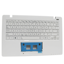90NB02X1-R30280 ASUS PALMREST TOP COVER WITH US KEYBOARD W/O TOUCHPAD WHITE X200CA-1A "GRADE A"