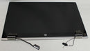 l20824-001 hp display 15.6 complete assy hu fhd bv led whdc dbts natural silver pavilion x360 convertible 15-cr series "grade a"