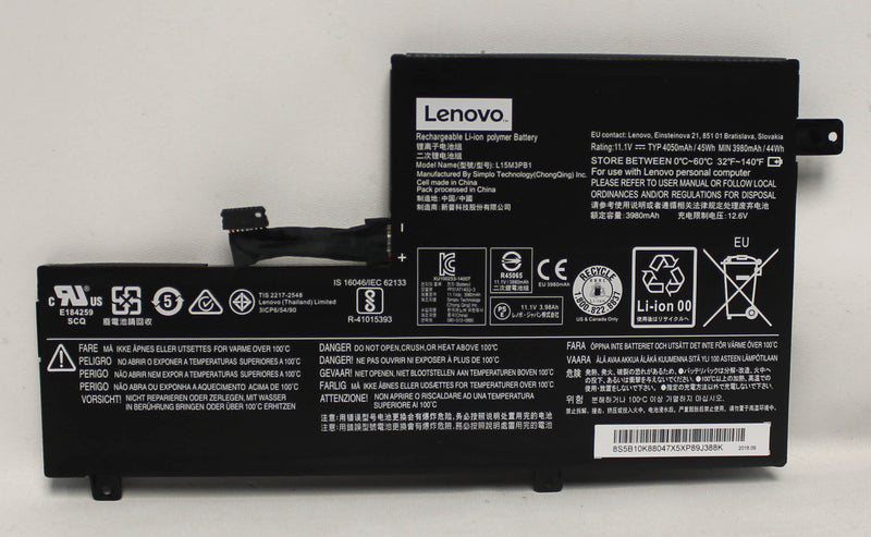 SB10W67248 Battery 11.1V 3980MAH Chromebook C330 Series Compatible With Lenovo