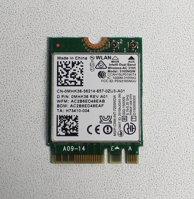 Dell Inspiron 15-7000-7548 Wifi Wireless Bluetooth Card 7265Ngw Refurbished MHK36