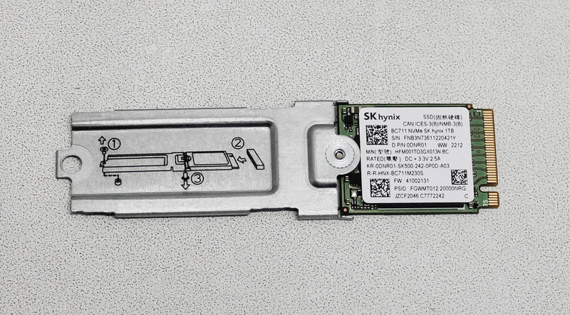DNR01 Ssd 1Tb Dc+3.3V 2.5A Nvme Inspiron 16-5625Compatible With SK HYNIX