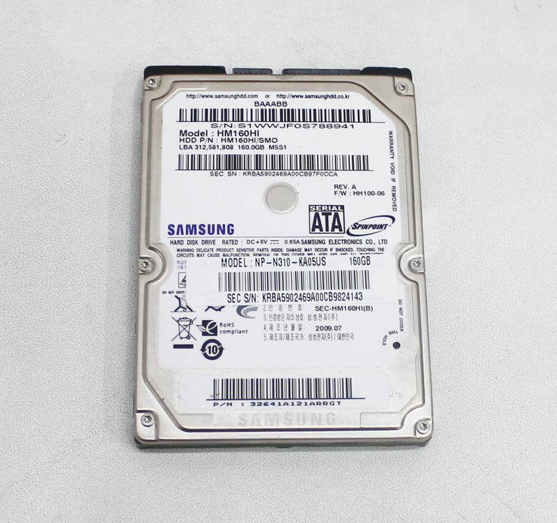 TW430 HD 160GB SATA 2.5 9MM 5400RPM Compatible With Dell