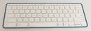 NSK-G30SQ KEYBOARD WHITE W/BLUE FRAME US CHROMEBOOK 11 SERIES Compatible with HP