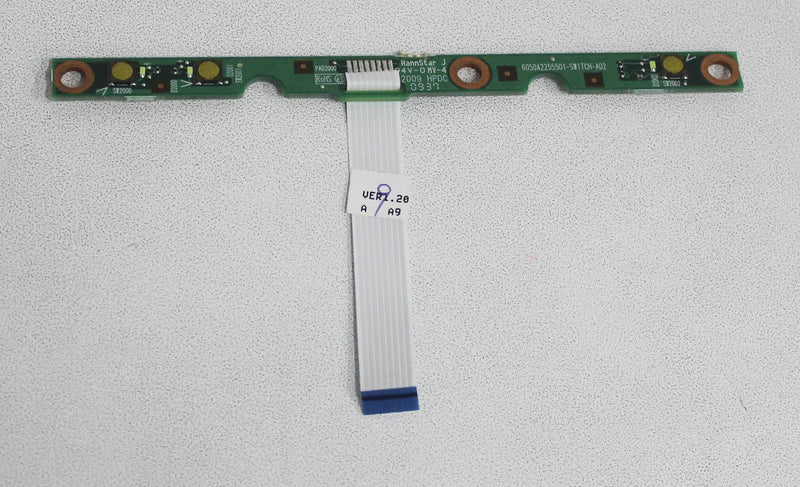 6050A2255501 Mini 5101 5102 Power Button Board - Includes Connector Cable Compatible with HP