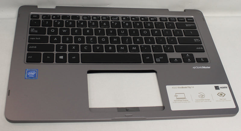 90Nb0H21-R30110 Asus Palmrest Top Cover W/Keyboard_(Us-English)_Module/As Tp401Na Series Grade A