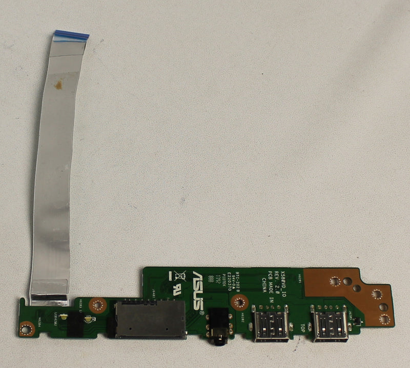 60Nb0Fl0-Io1030 Asus Usb/Audio/Card Reader Io Board Assy W/Cable Vivobook M580Vd X580Vd-1A Series Grade A