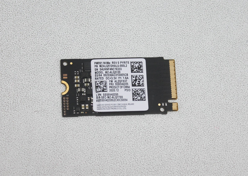 MZ-ALQ5120 Ssd 512Gb Pm991 Nvme Dc+3.3V 1.6A Solid State DriveCompatible With Lenovo