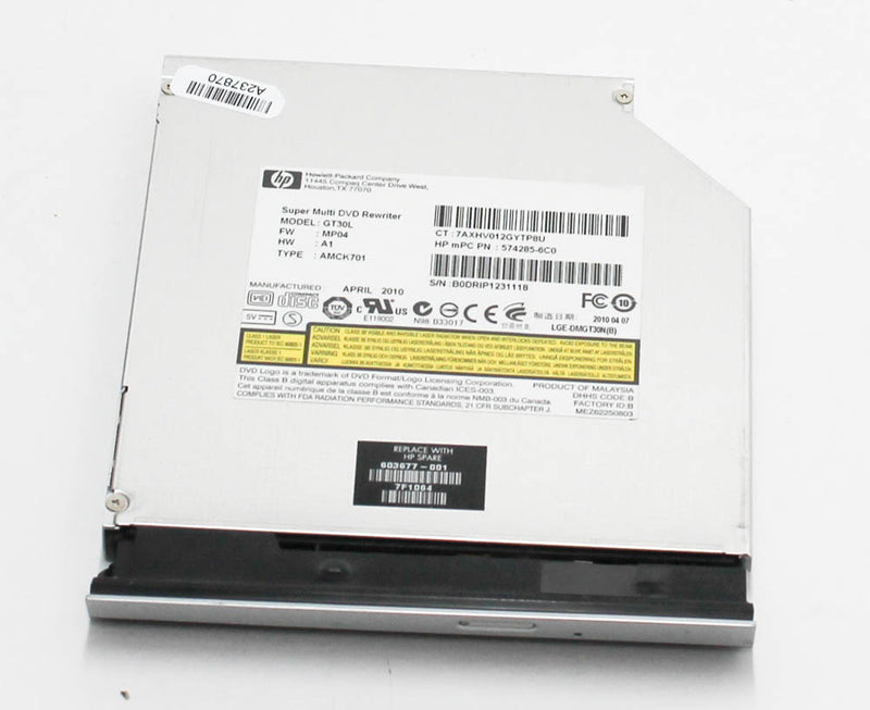 603677-001 Sps-Drv Dvd Sata Rw 12.7 Gt30LCompatible With HP